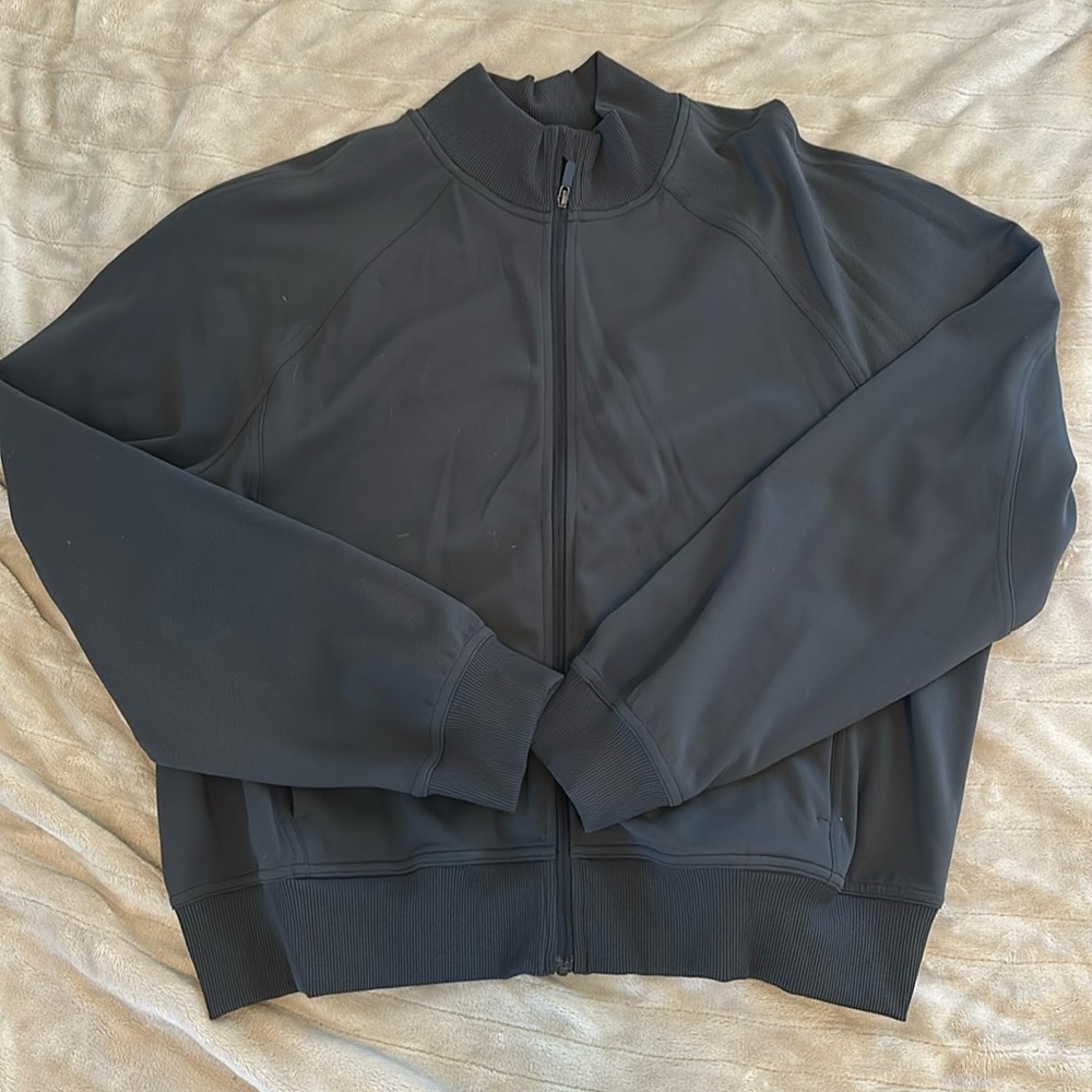 Lululemon graphite gray bomber jacket size 8